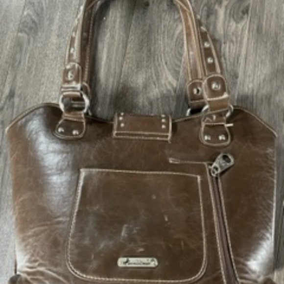 Montana West Tooling Concealed Carry Tote Bag - Picture 2 of 3